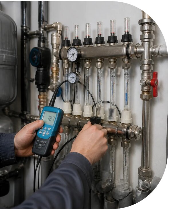 Гидравлическая балансировка системы отопления в Междуреченске