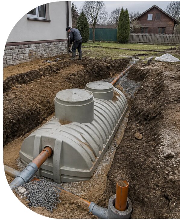 Септик для дачи под ключ в Междуреченске от 121260 р. | АПаруса-Мжд