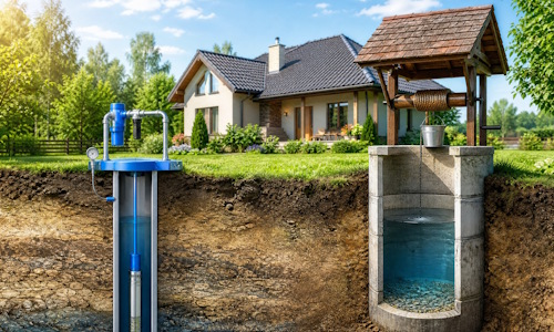 Автономное водоснабжение загородного дома Междуреченск: скважина или колодец 